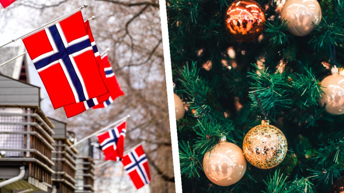 Så blir julen för norrmännen. 